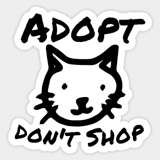 Adopt Don't Shop Sticker